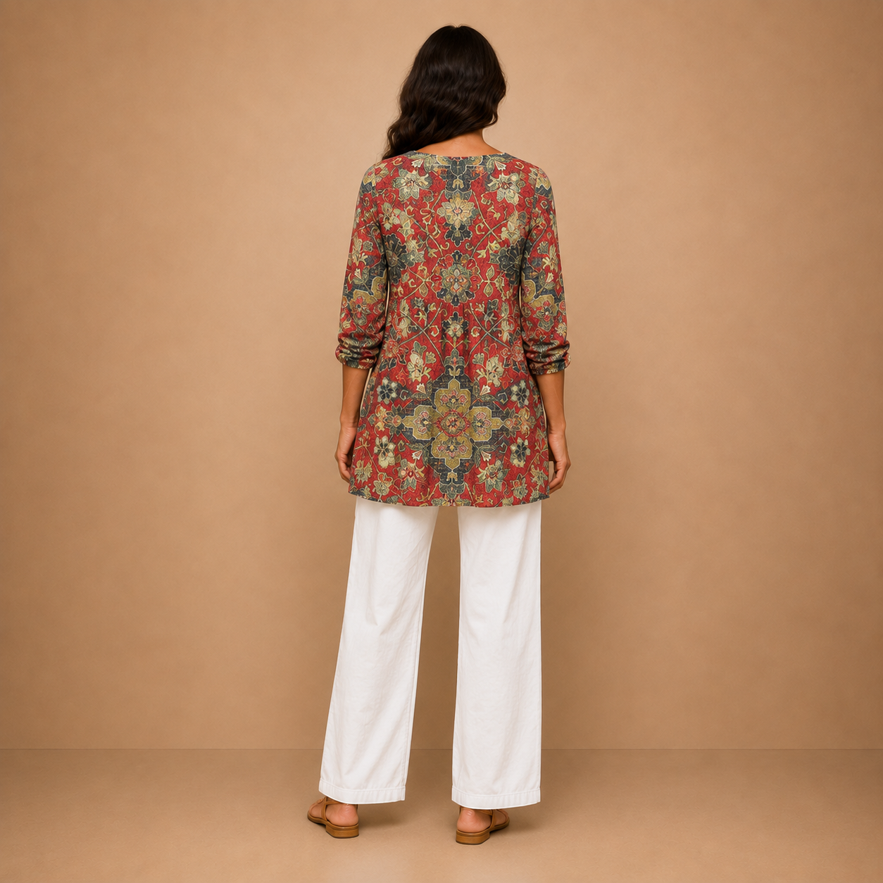 Lea | Long Blouse with V-Neck
