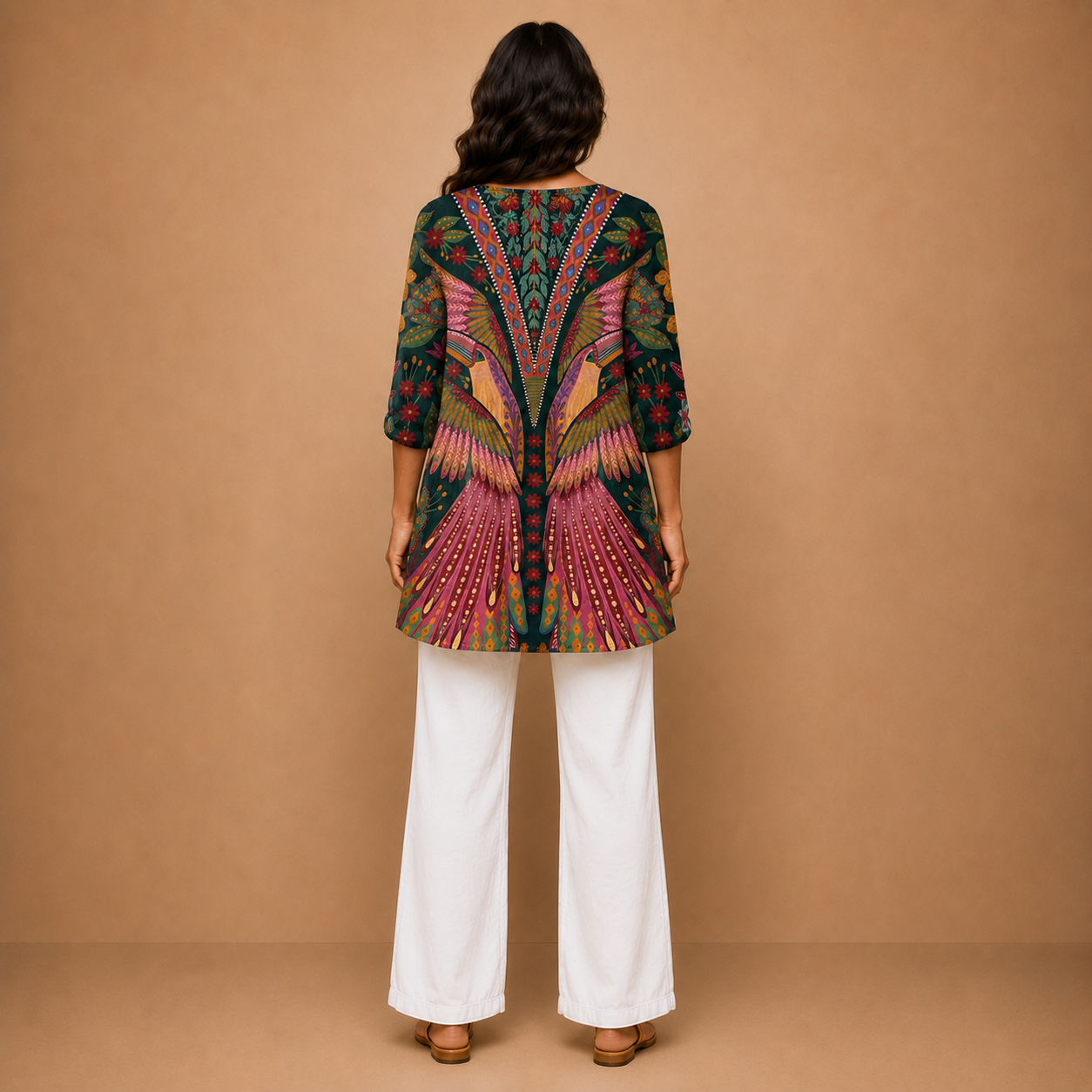 Manon | Long Blouse with V-Neck