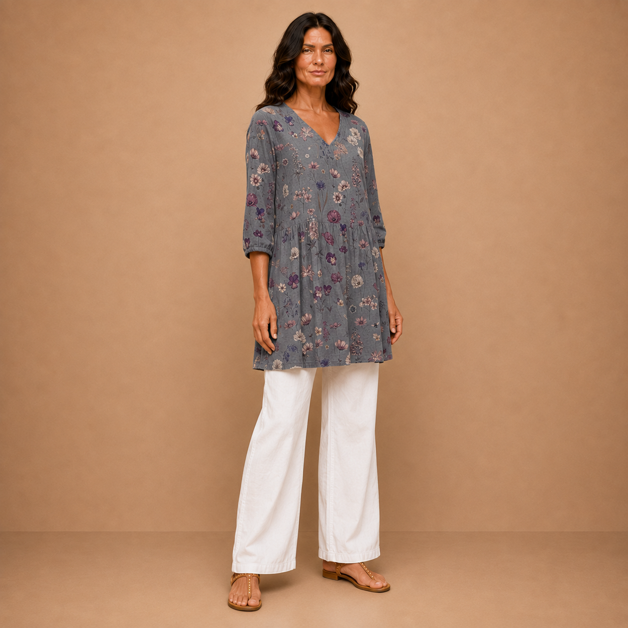 Audrey | Long Sleeve Blouse with V-Neck