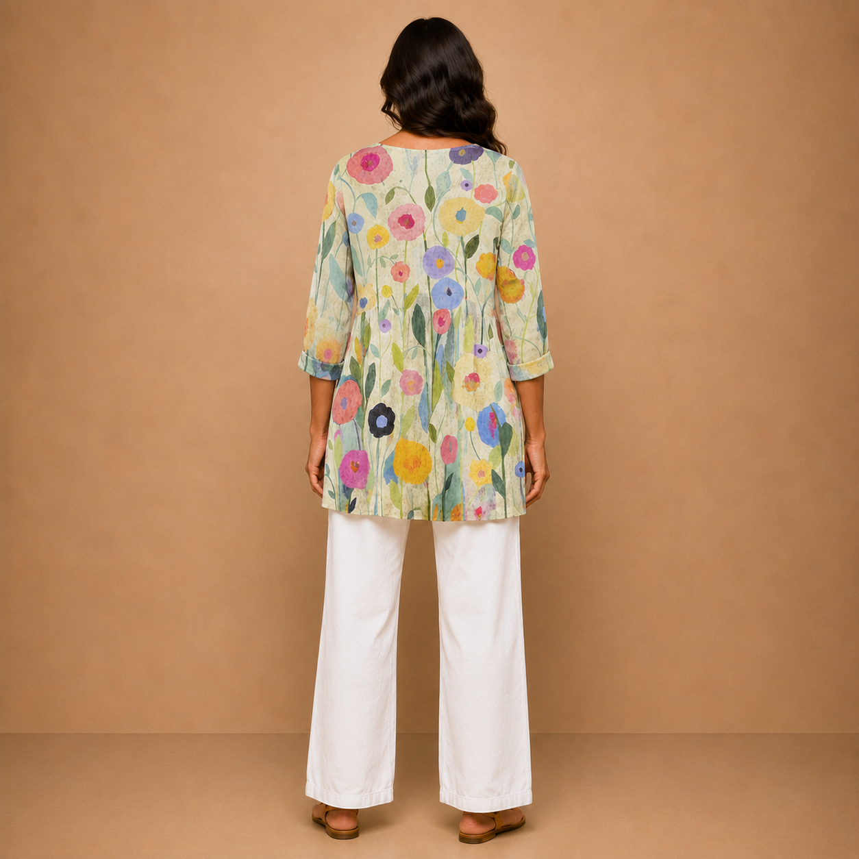 Louise | Long Blouse with V-Neck