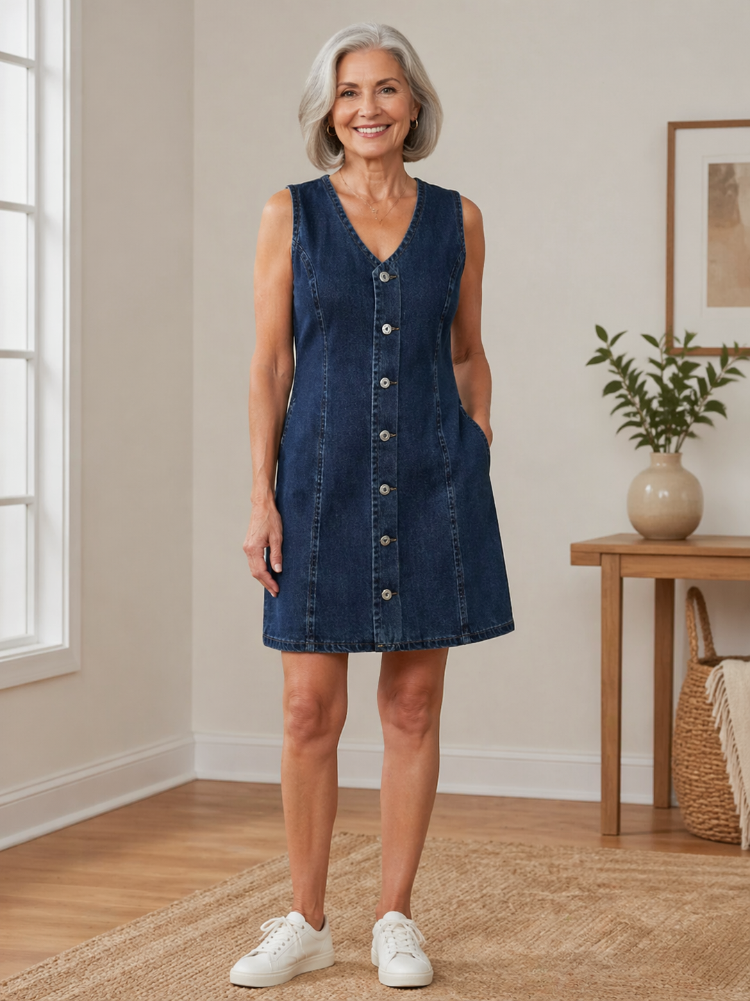 Lila | Robe Courte en Jean
