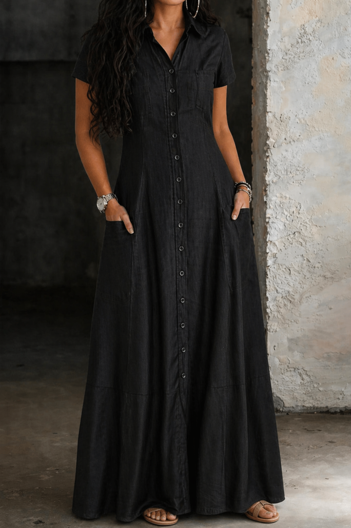 Hera | Robe longue en jean