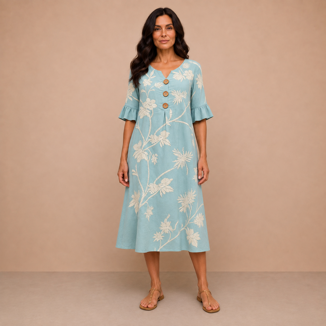 Elodie™ | Floral  Midi Dress