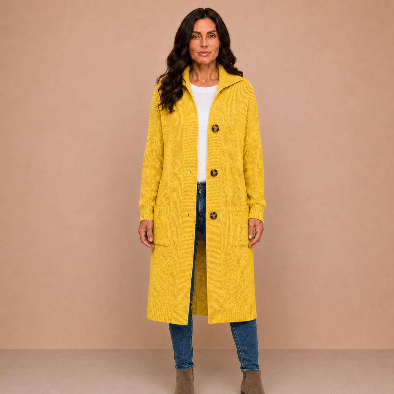 Lorène | Elegant Long Women’s Cardigan