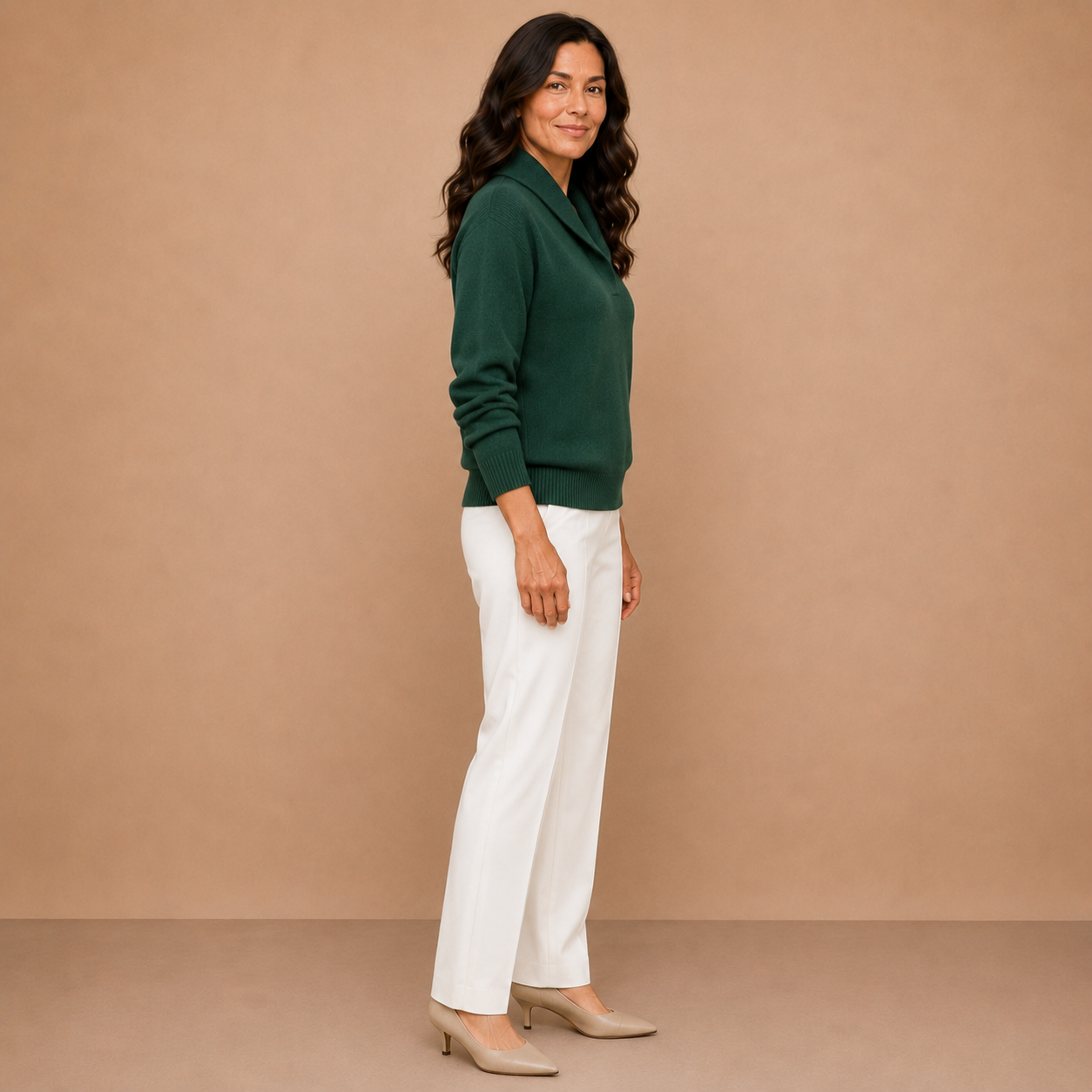 Antonine | Soft V-Neck Jumper for Women