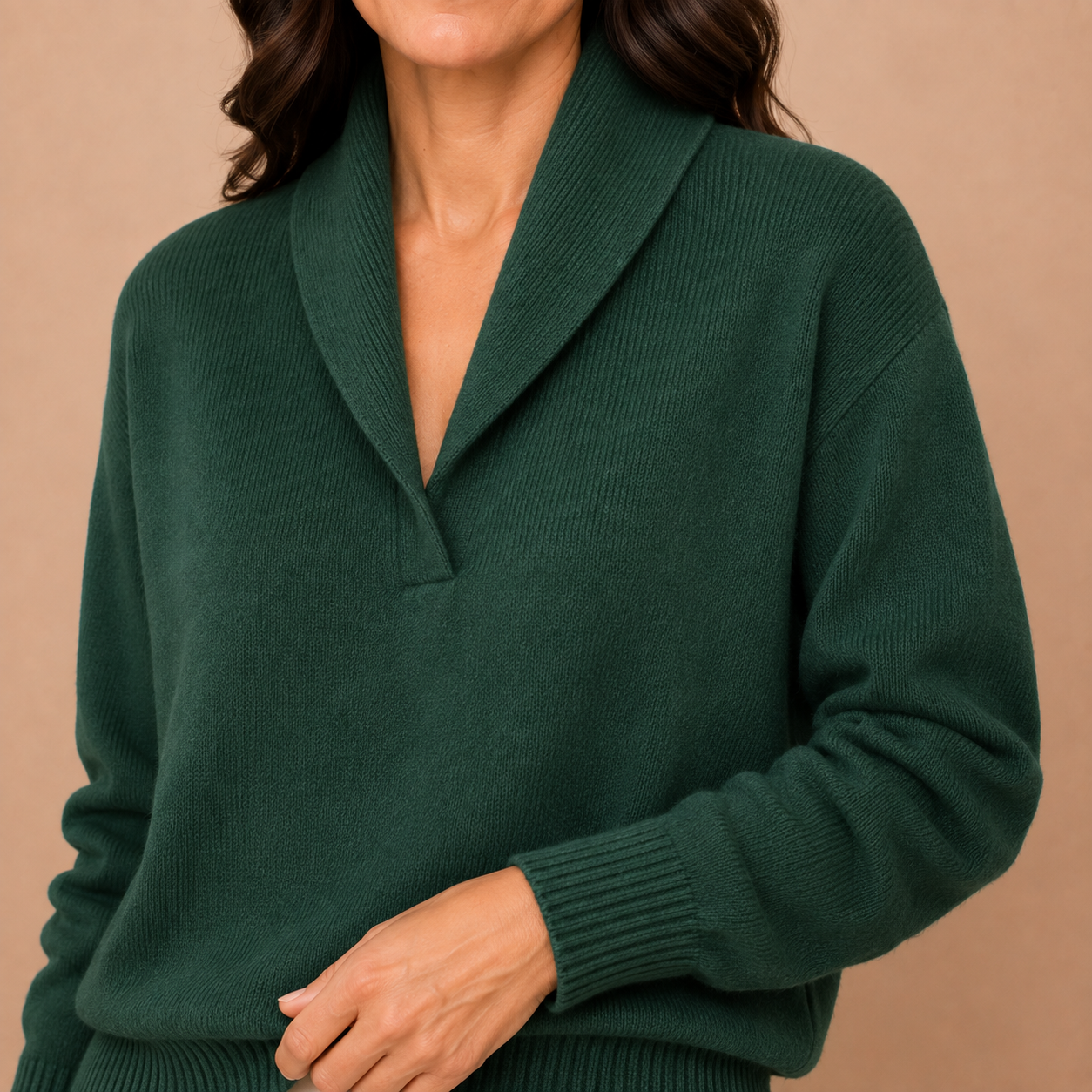 Antonine | Soft V-Neck Jumper for Women