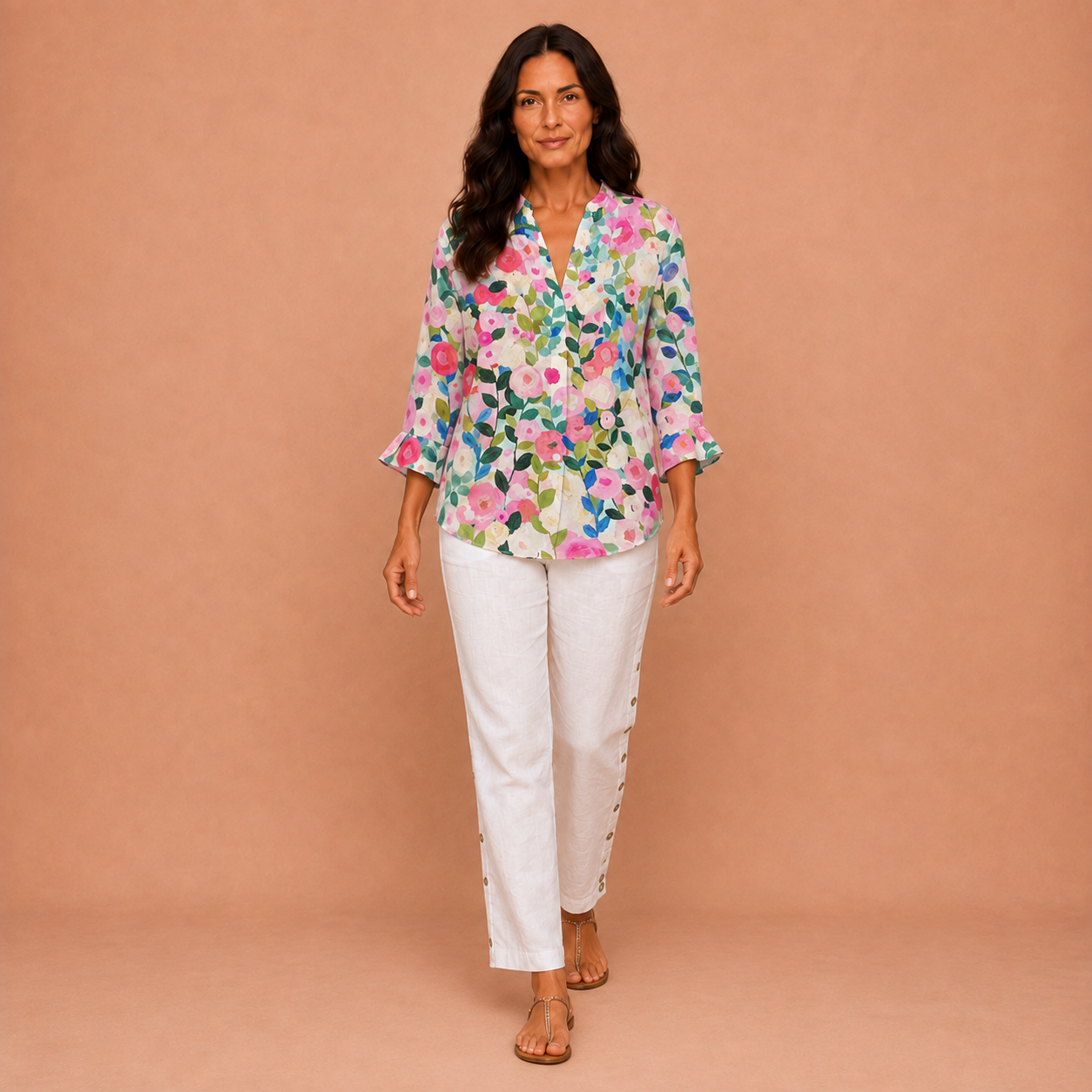 Frances – Floral Print Blouse
