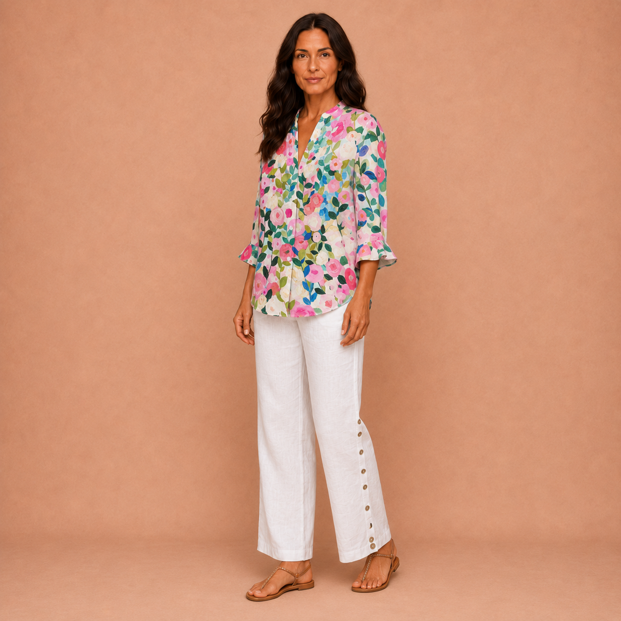 Frances – Floral Print Blouse