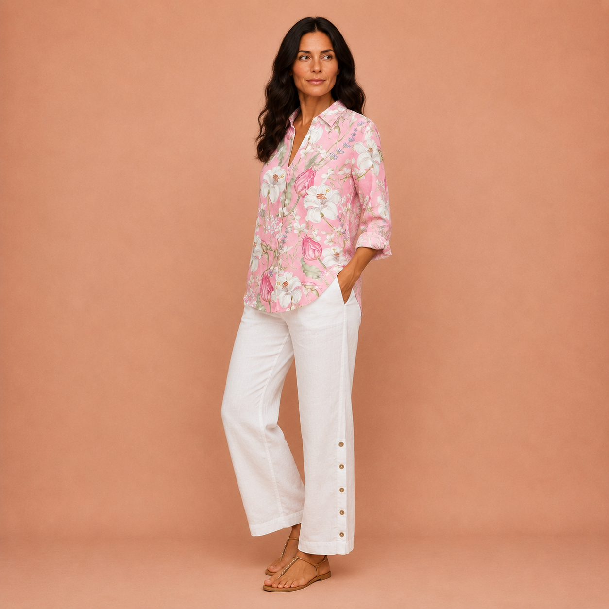 Anne – Chic Floral Blouse