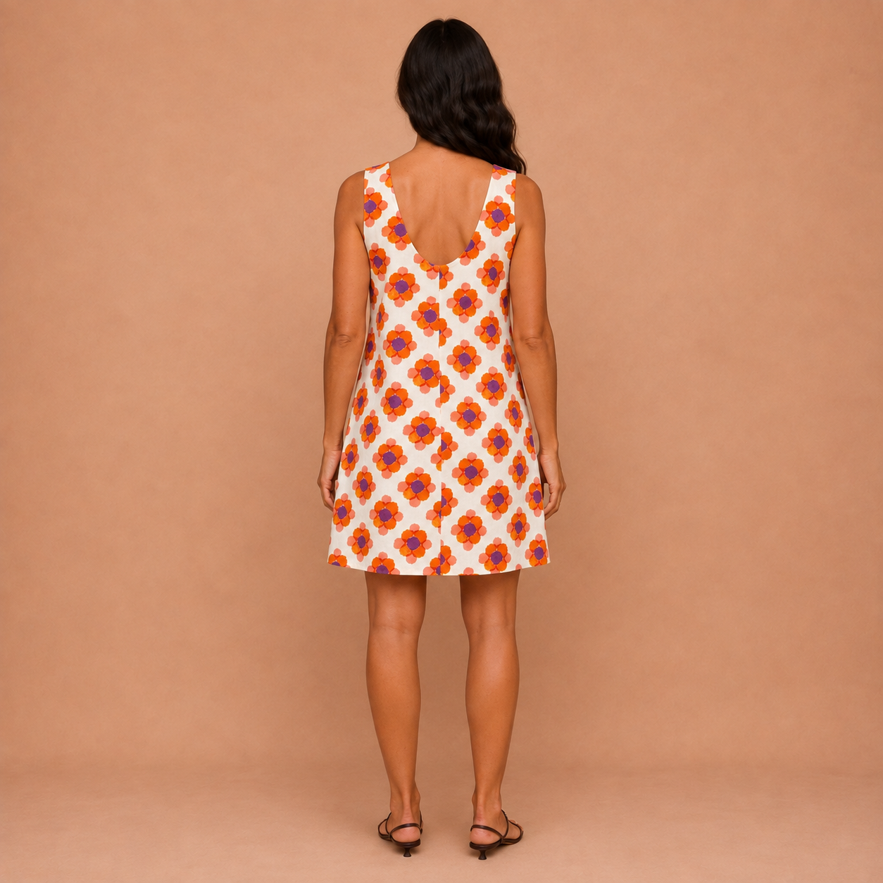 Marguerite™ | Retro Floral Trapeze Dress