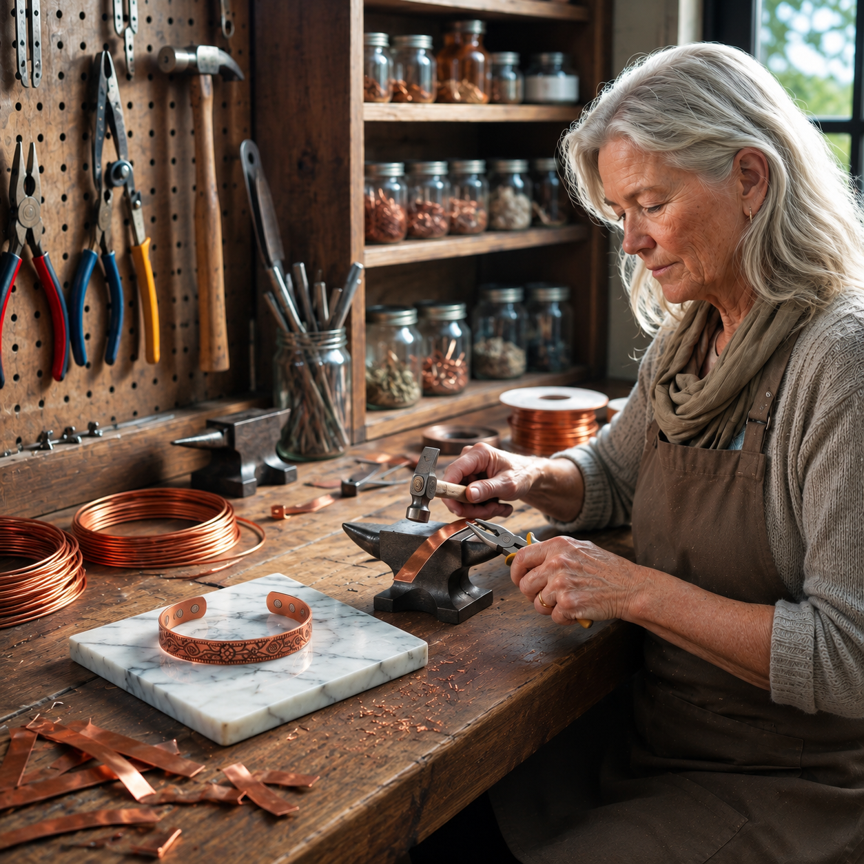 Petal Copper Bracelet