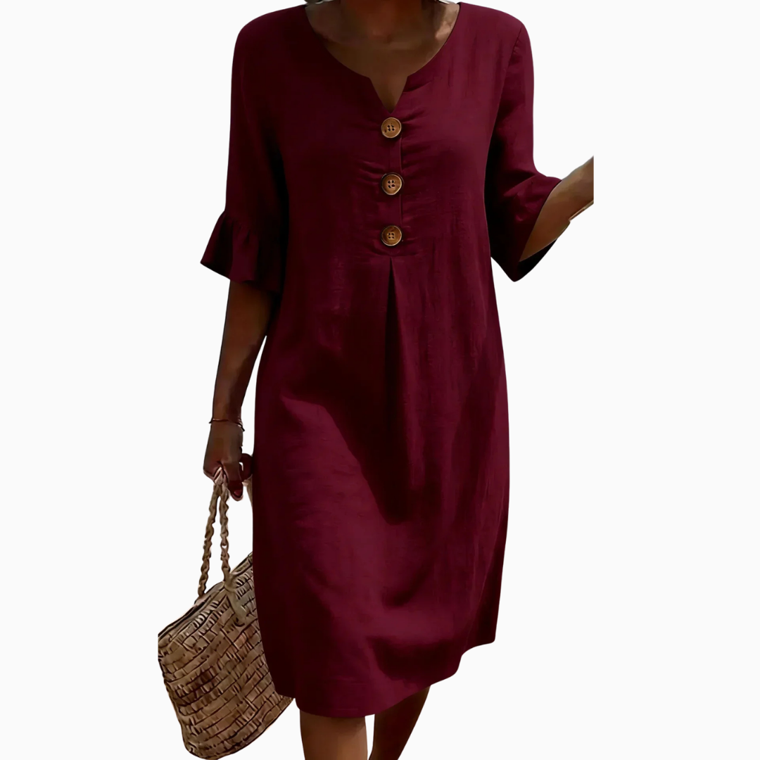 Radmila™ | Textured Long Sleeve Dress