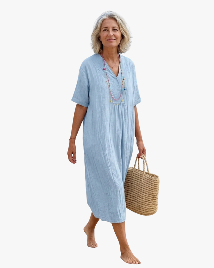 Silvana™ | Robe longue texturée décontractée
