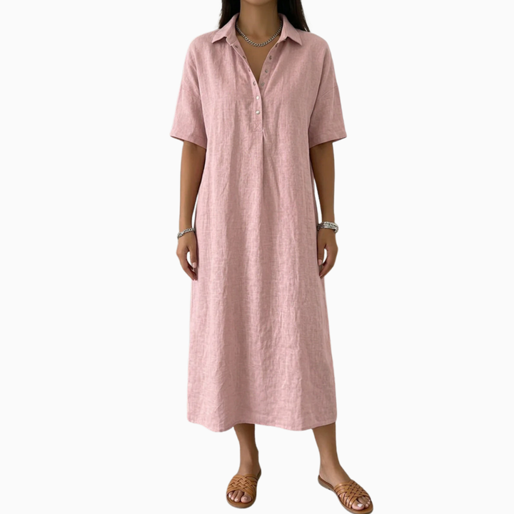 Linda | Relaxed Buttoned Shirtdress