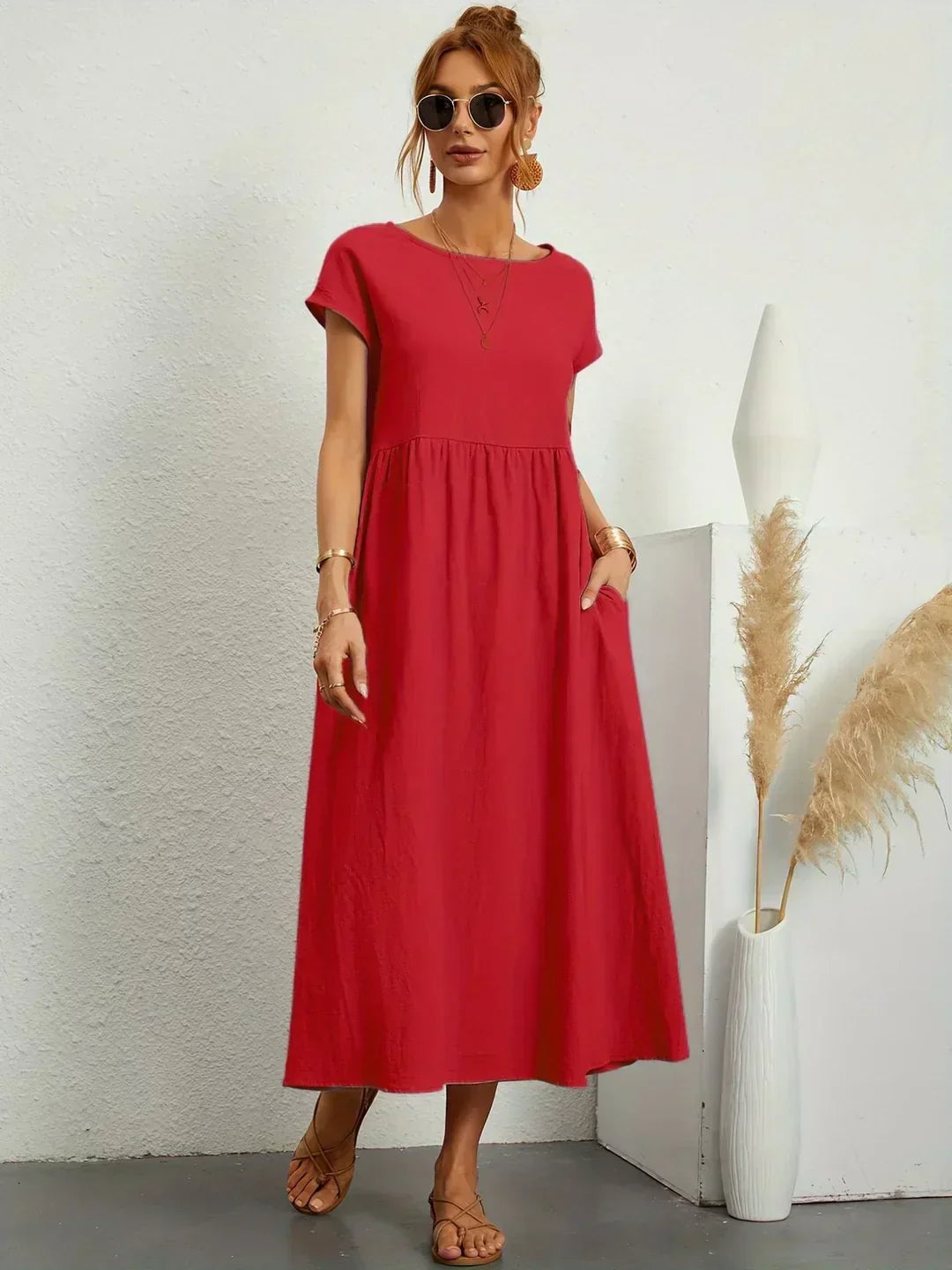 Ursina™ | Robe midi fluide