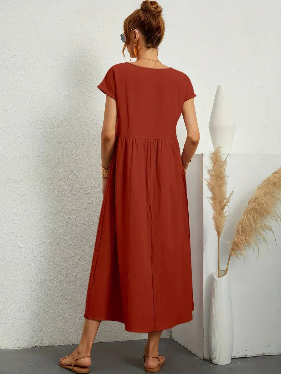 Ursina™ | Robe midi fluide