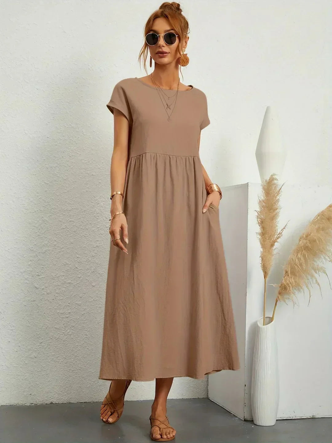 Ursina™ | Robe midi fluide