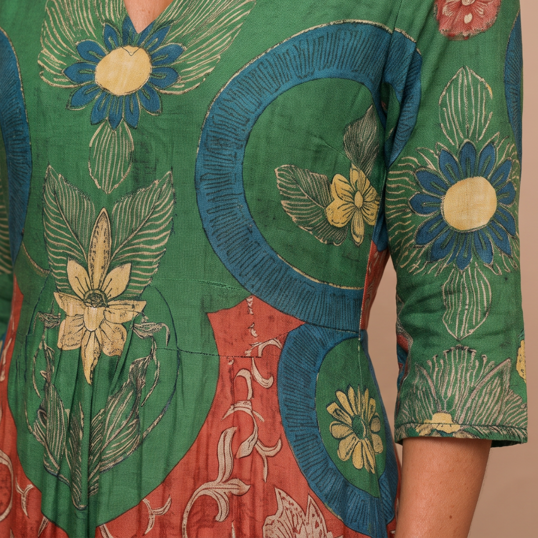 Judith | Vintage Floral Maxi Dress