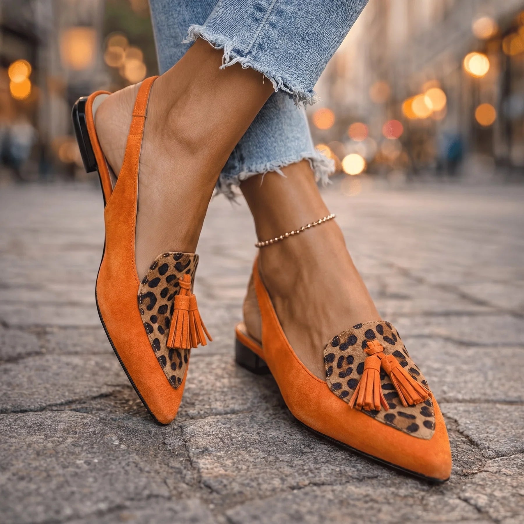 Eliza | Strappy Sandals with Tassels