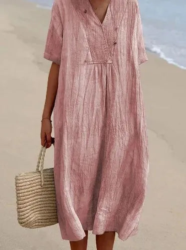 Silvana™ | Robe longue texturée décontractée