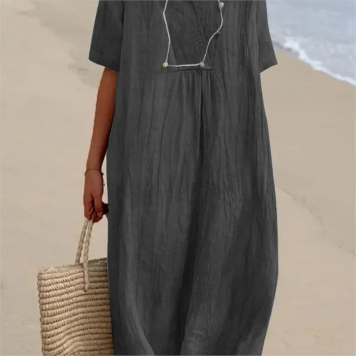 Silvana™ | Robe longue texturée décontractée