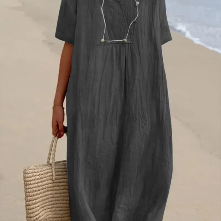 Silvana™ | Robe longue texturée décontractée