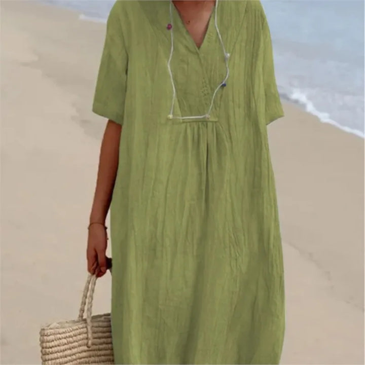 Silvana™ | Robe longue texturée décontractée