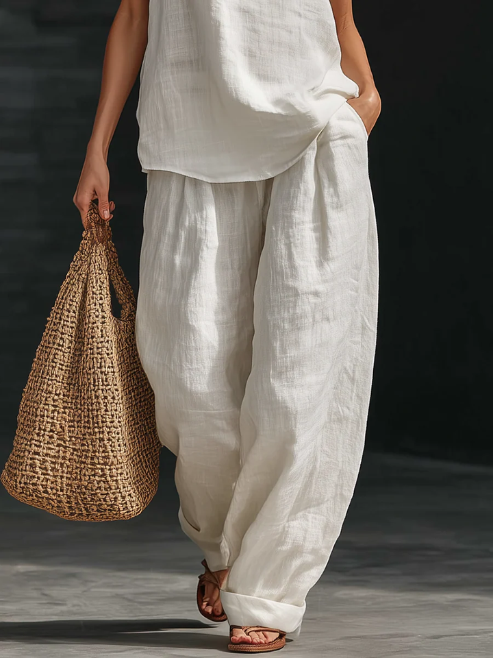Zoë™ - Sleeveless set with wide-cut pants