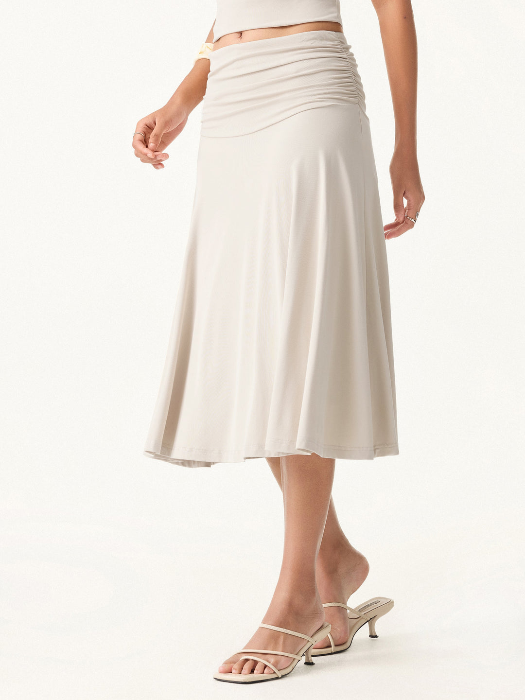 The Elegant Flow Midi Skirt