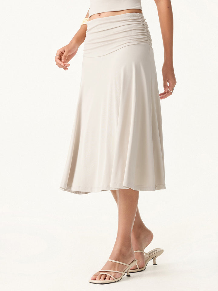 The Elegant Flow Midi Skirt