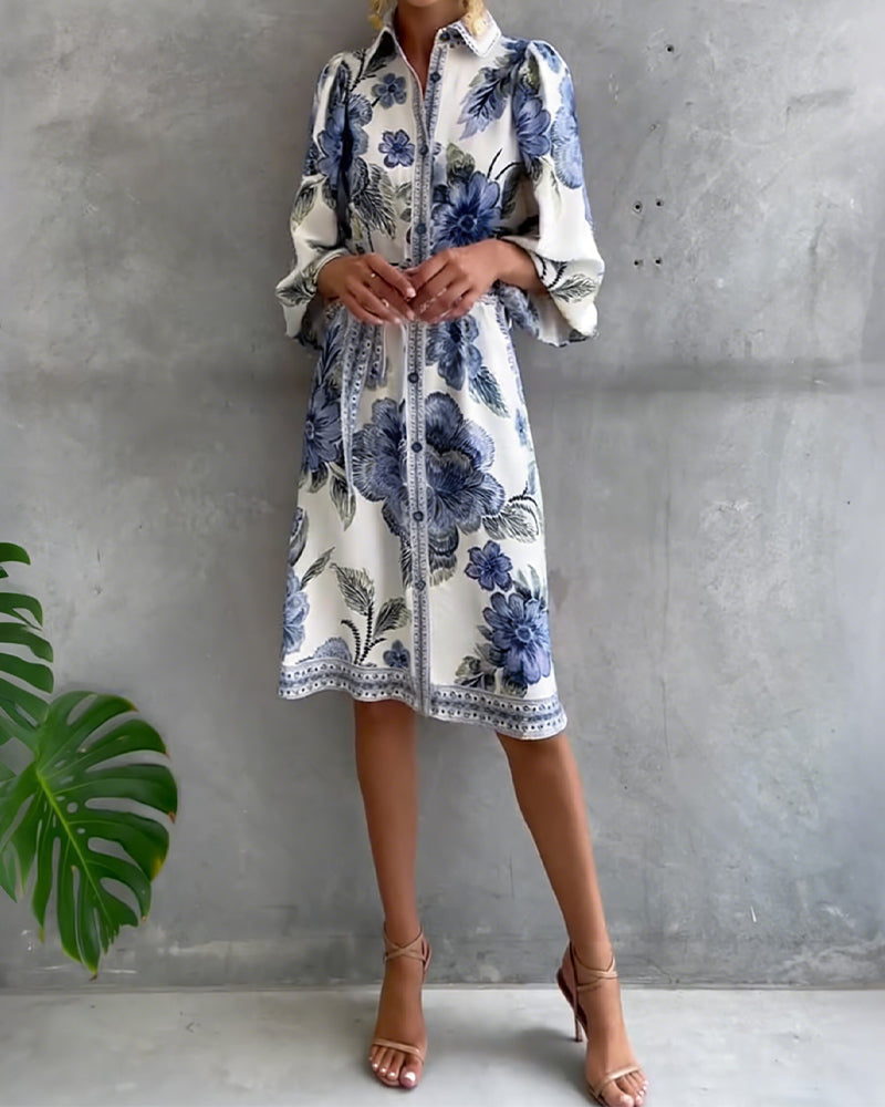 Rosalie™ | Floral Button Dress.