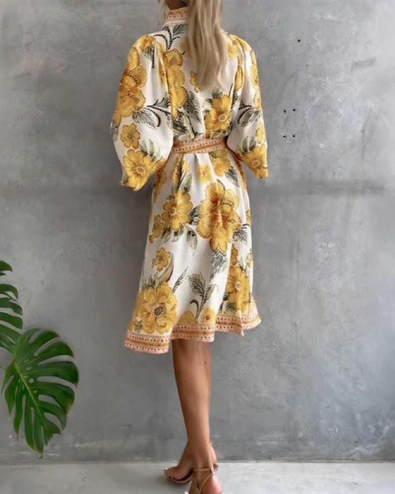 Rosalie™ | Floral Button Dress.