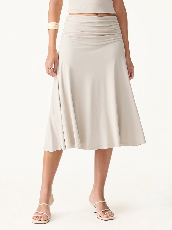 The Elegant Flow Midi Skirt