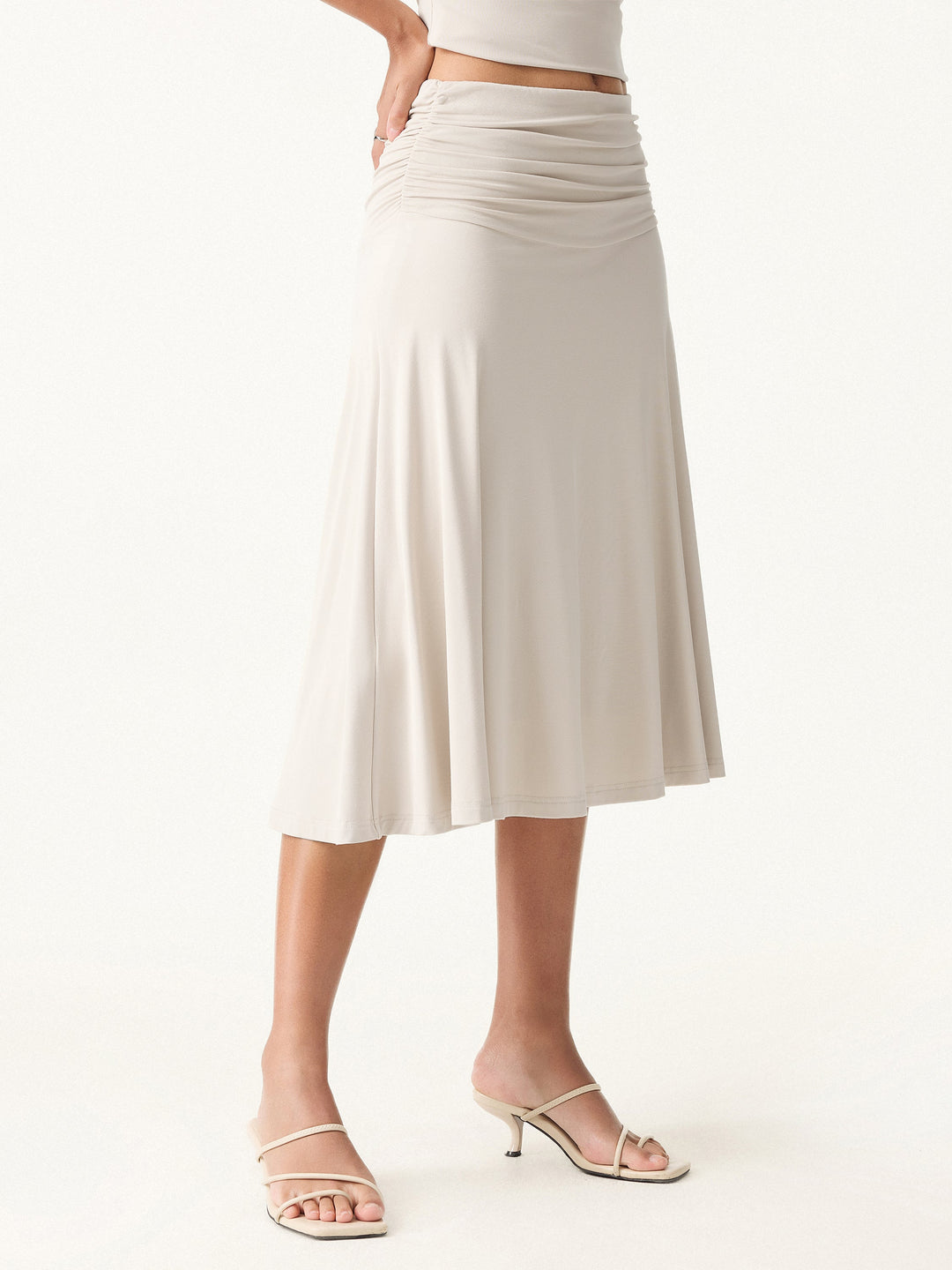 The Elegant Flow Midi Skirt
