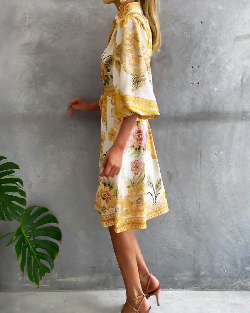 Rosalie™ | Floral Button Dress.
