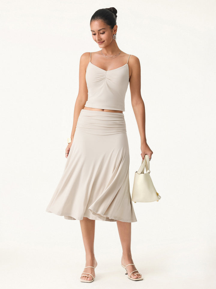 The Elegant Flow Midi Skirt