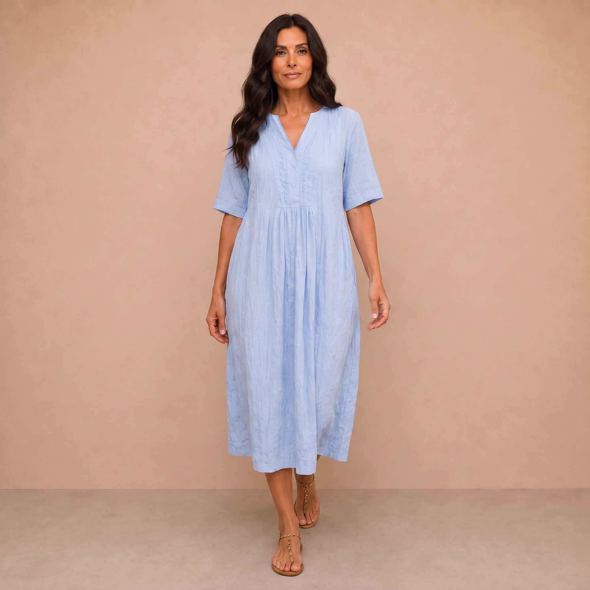 Silvana™ | Relaxed Textured Maxi Dress