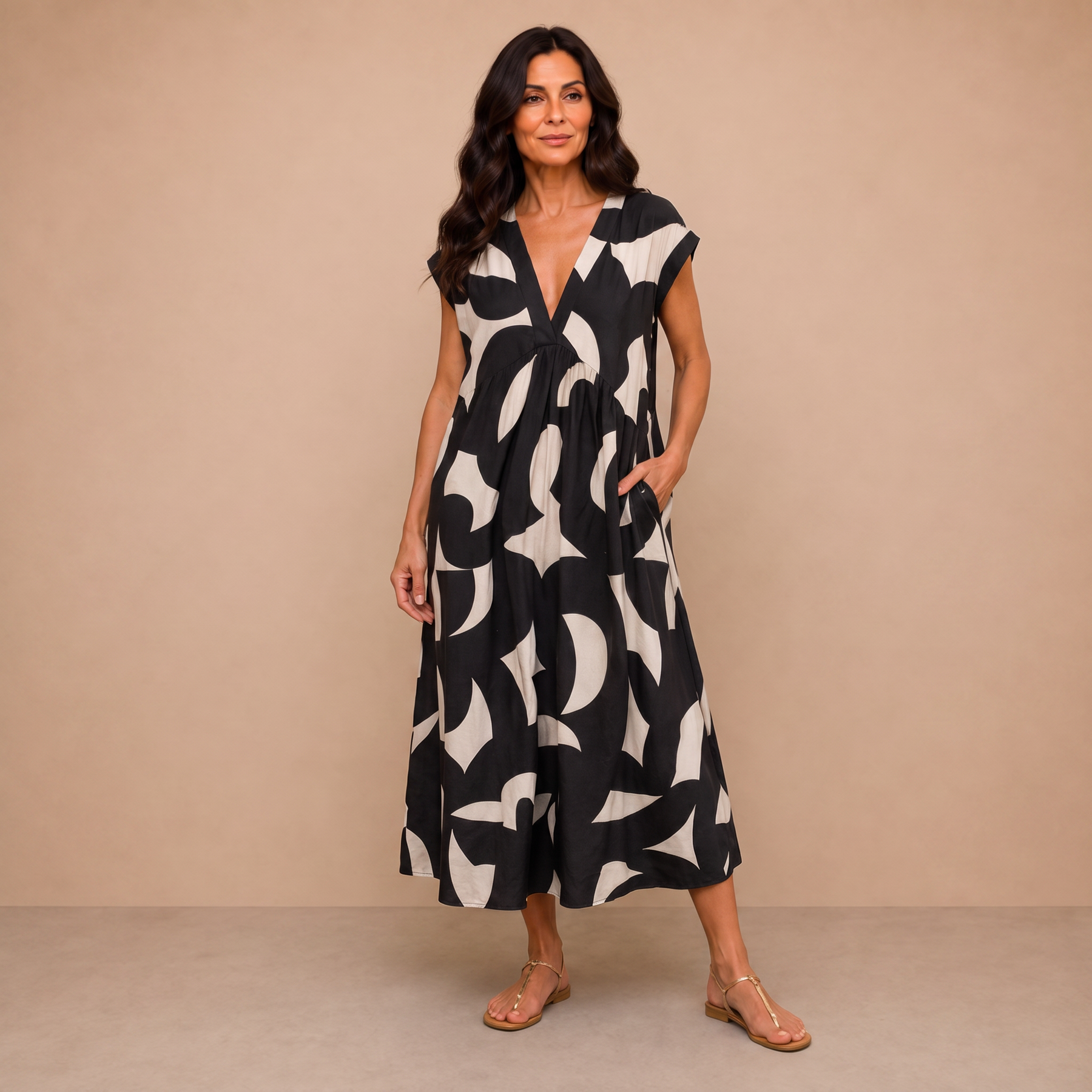 Tatiana™ | Cutwork Detail Maxi Dress