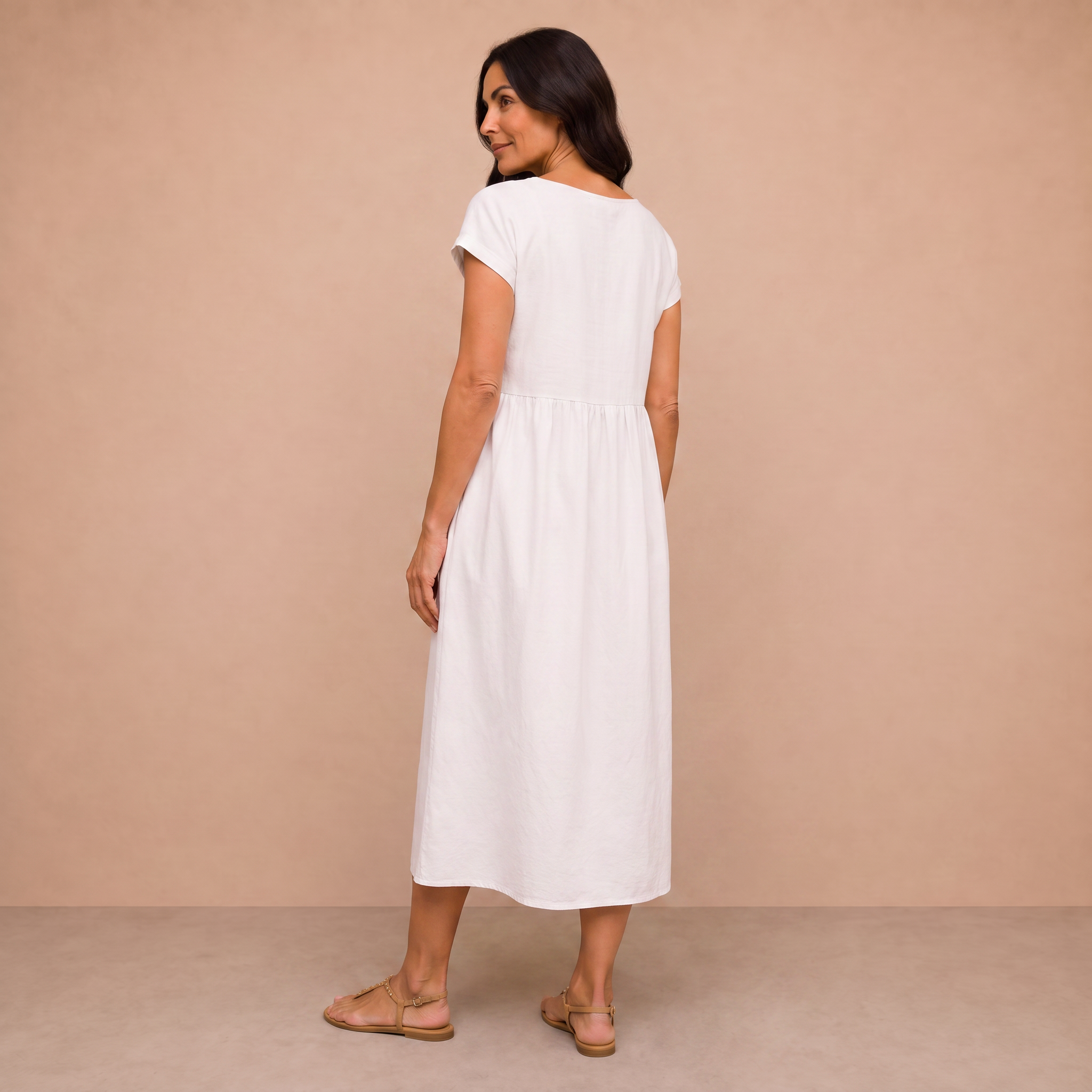 Ursina™ | Fluid Midi Dress