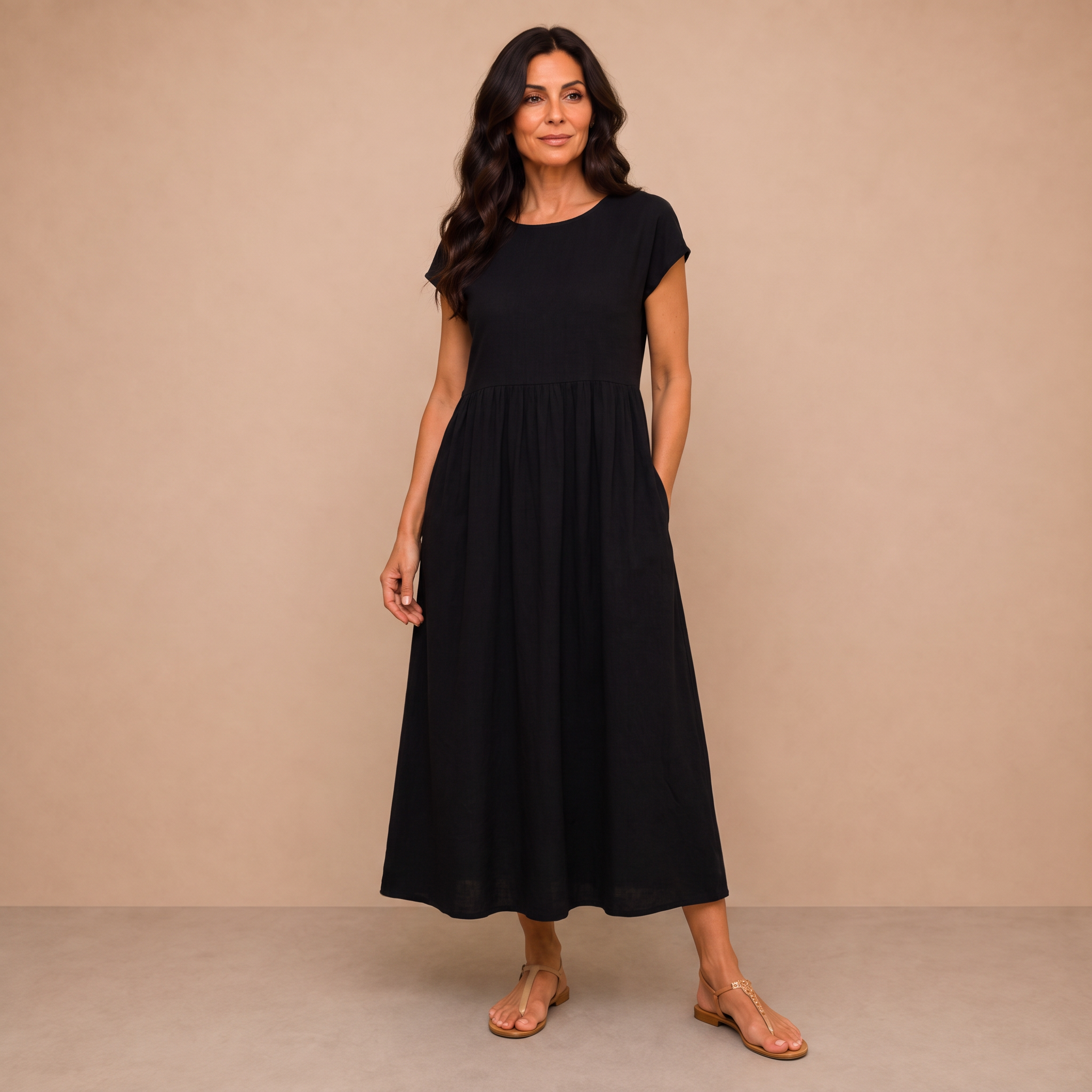 Ursina™ | Fluid Midi Dress