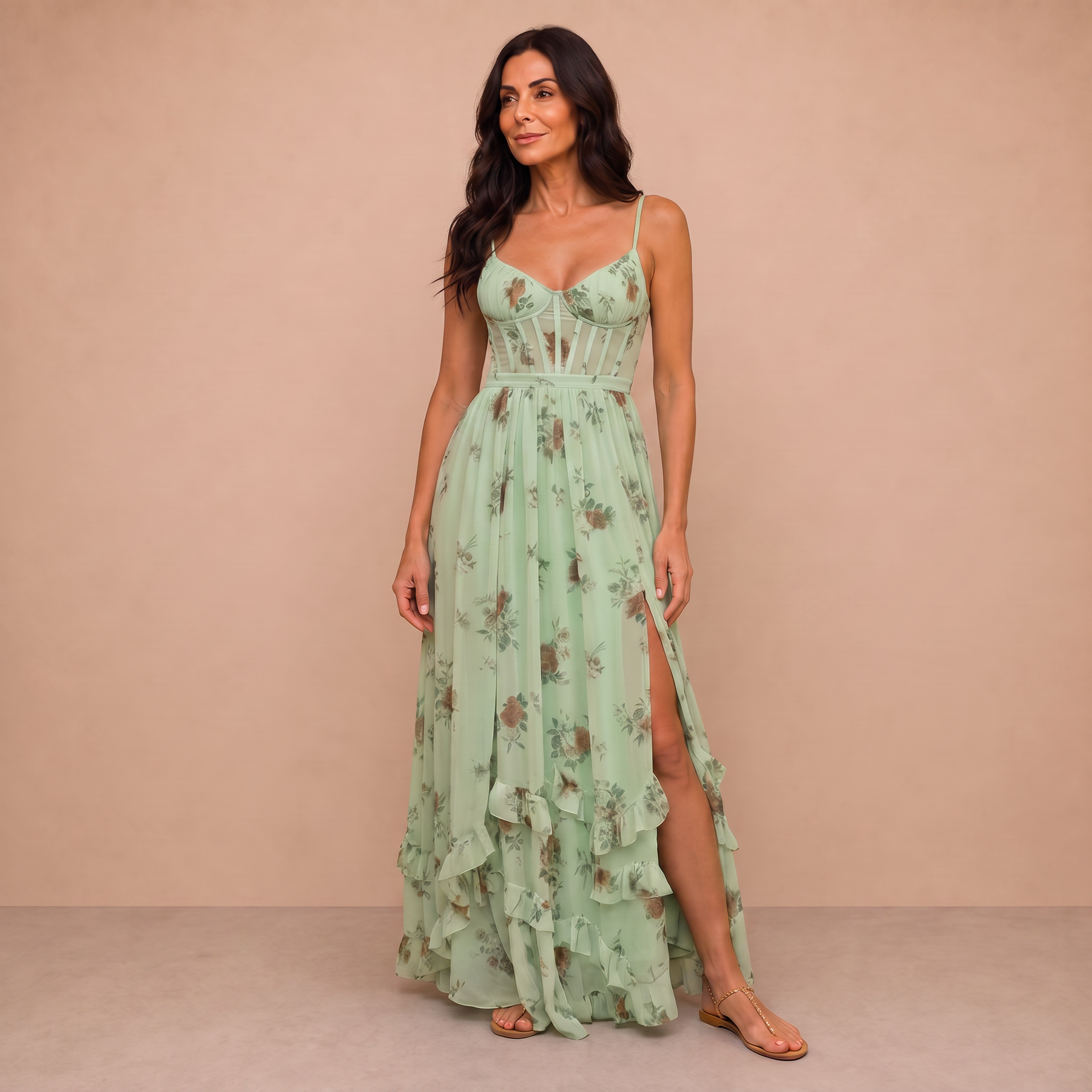 VIOLETTA | Whisper Dress - Sage Green