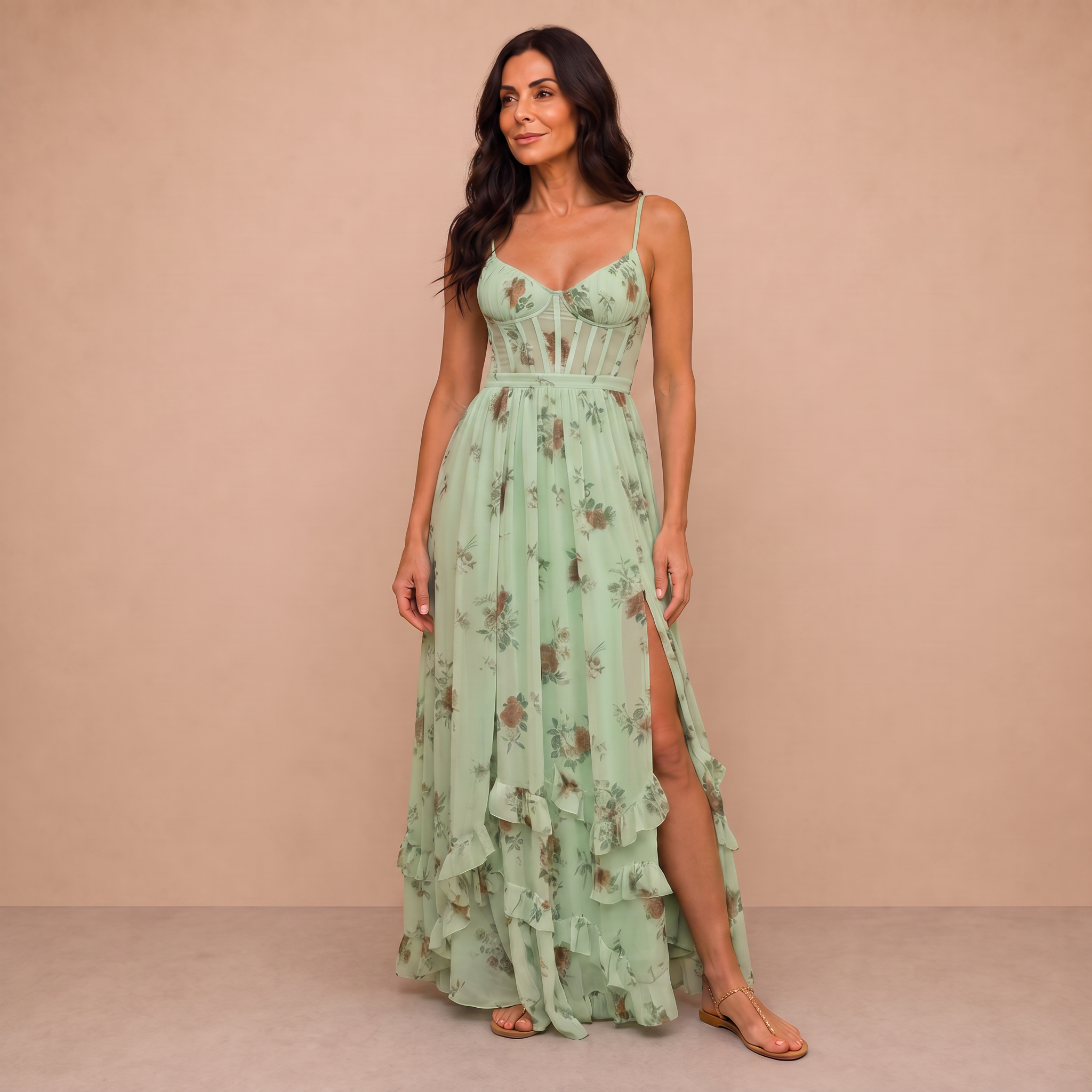 VIOLETTA | Whisper Dress - Sage Green