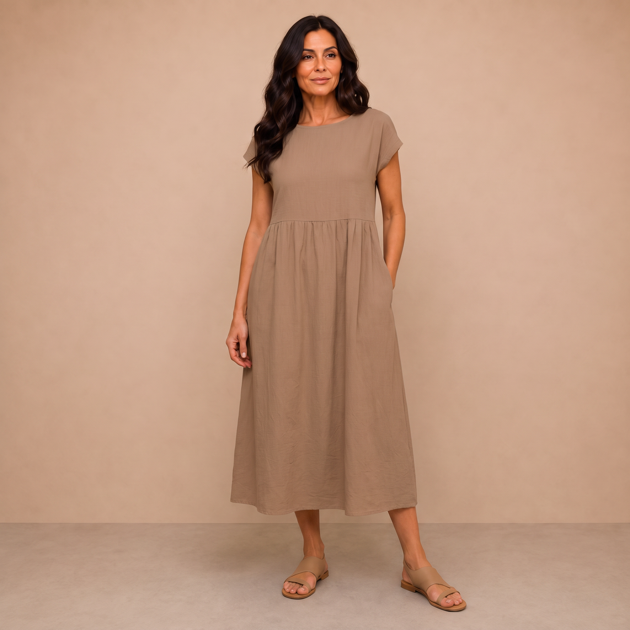 Ursina™ | Fluid Midi Dress
