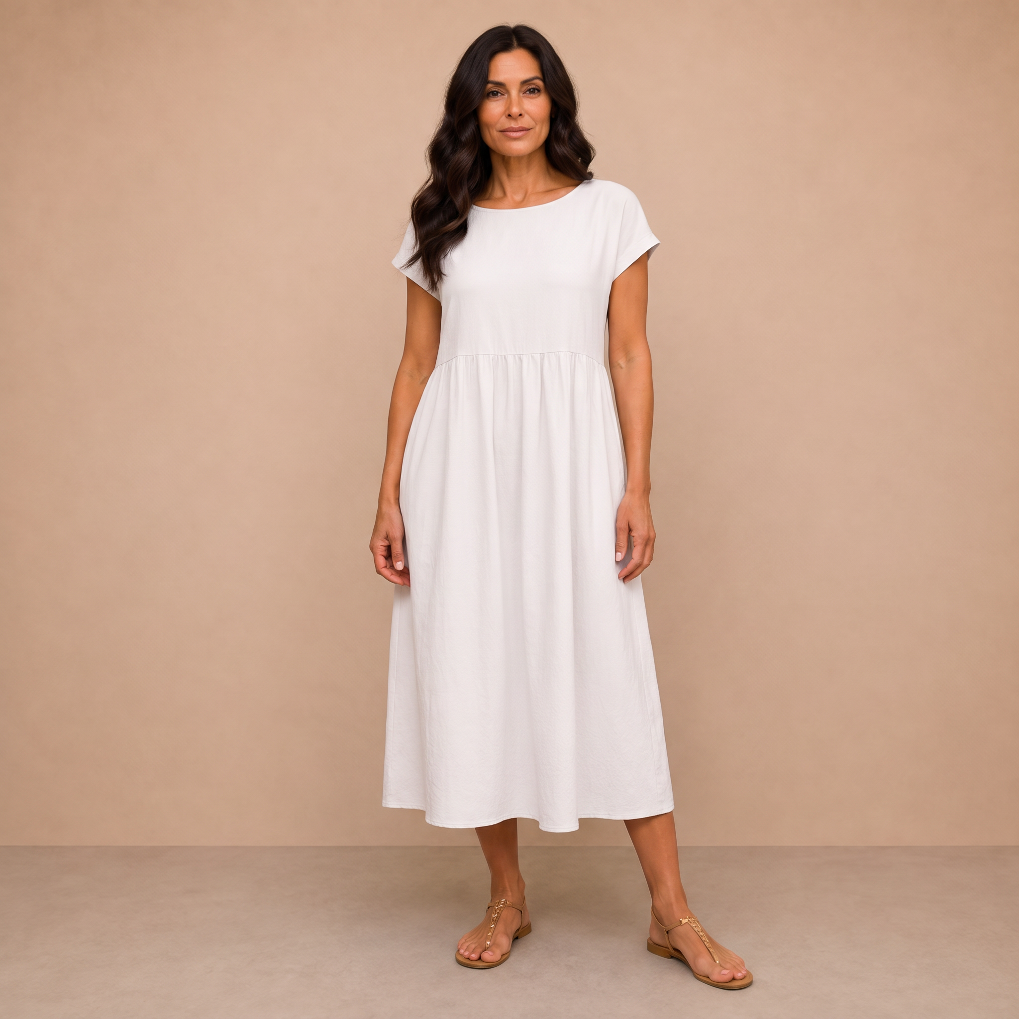 Ursina™ | Fluid Midi Dress