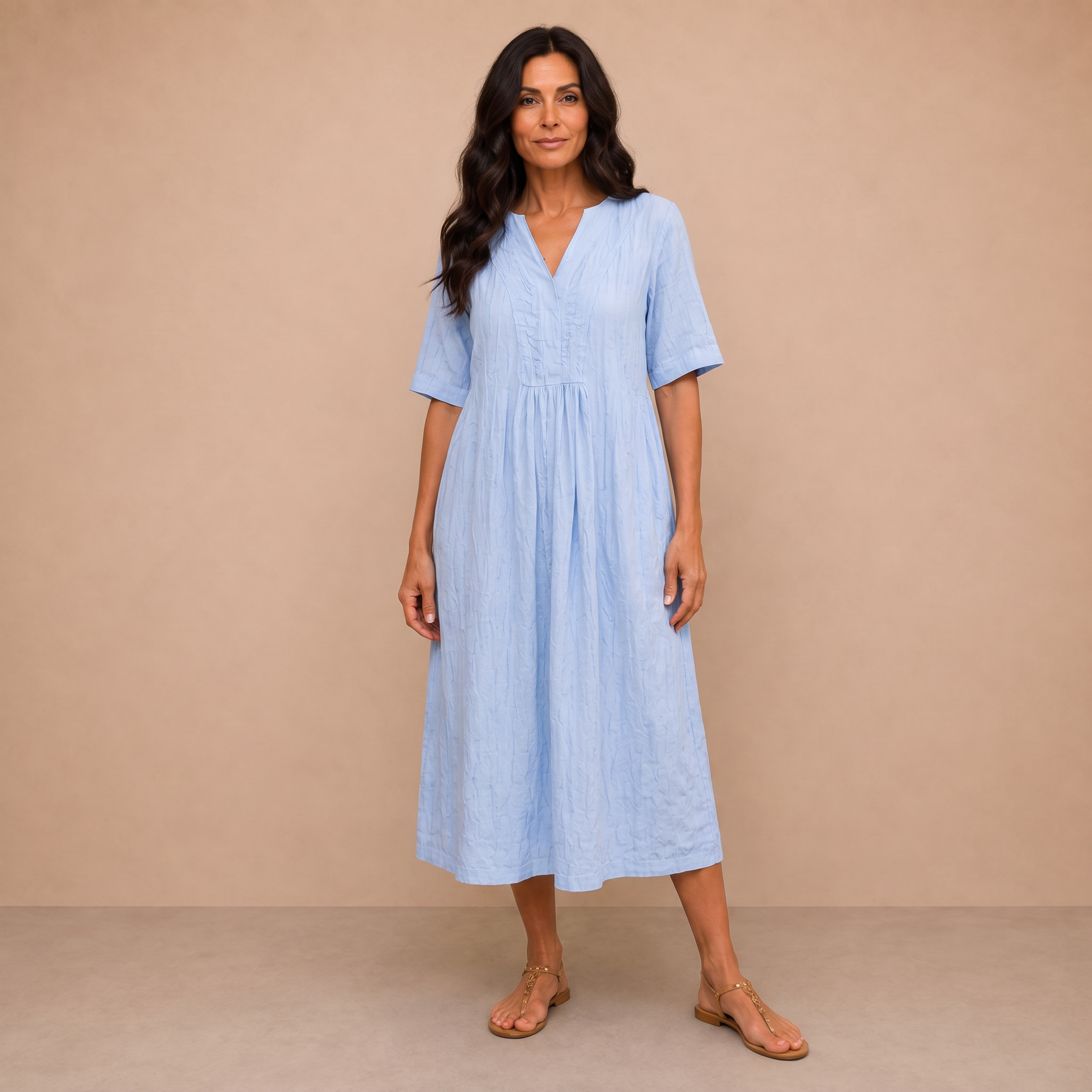 Silvana™ | Relaxed Textured Maxi Dress