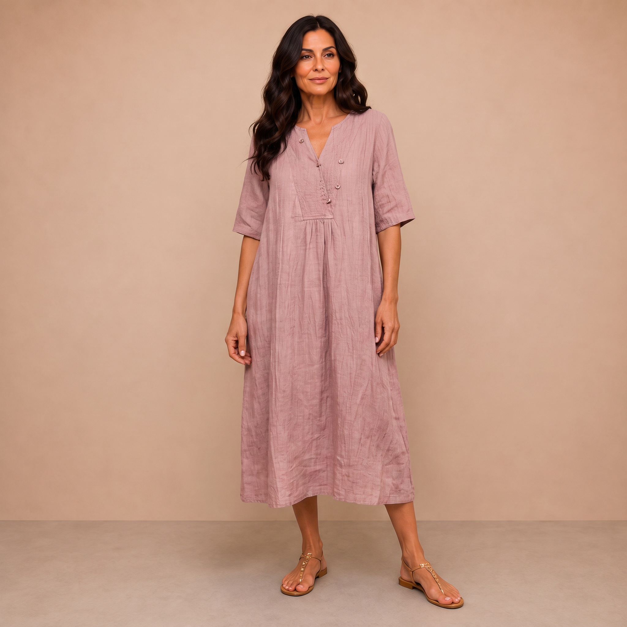 Silvana™ | Relaxed Textured Maxi Dress