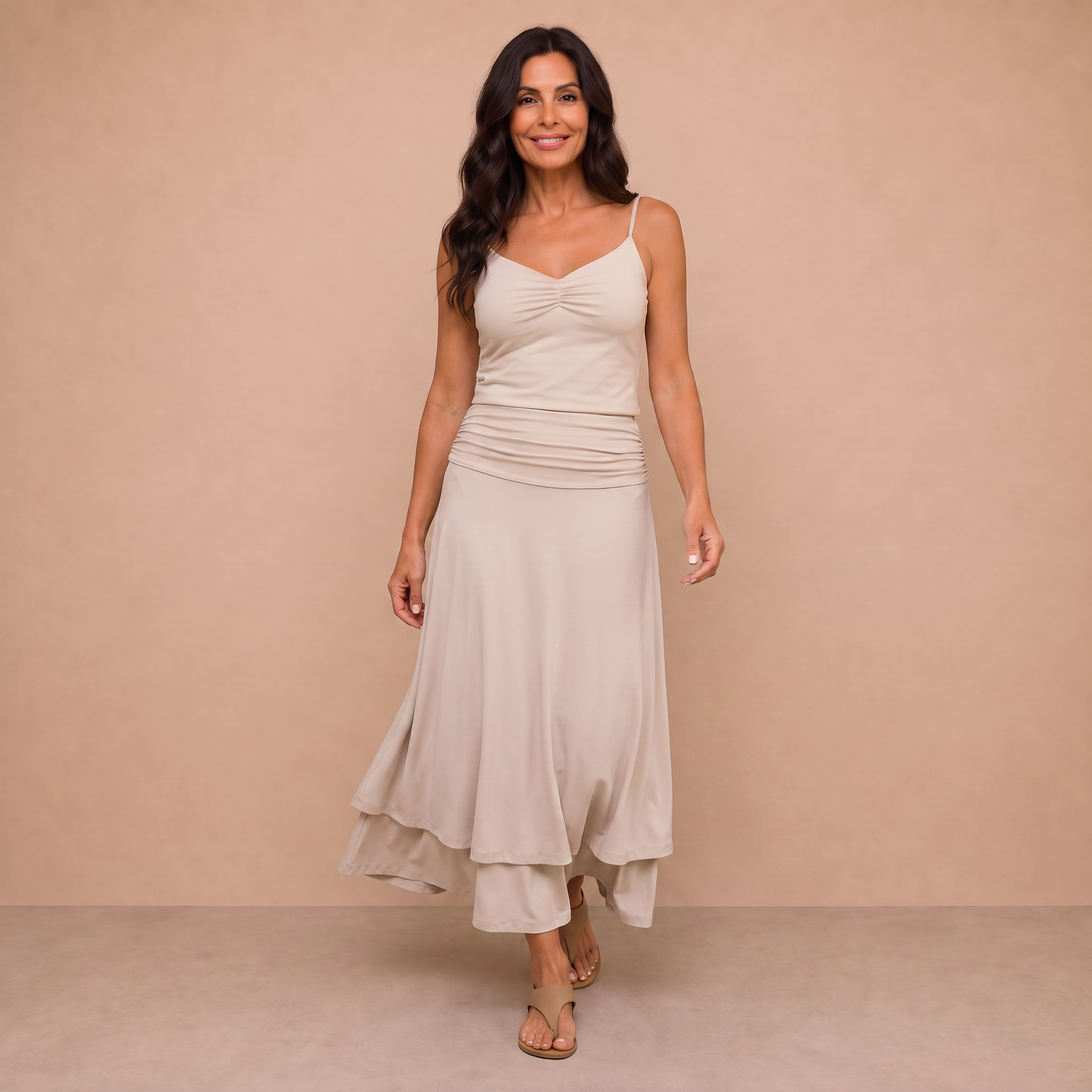 The Elegant Flow Midi Skirt