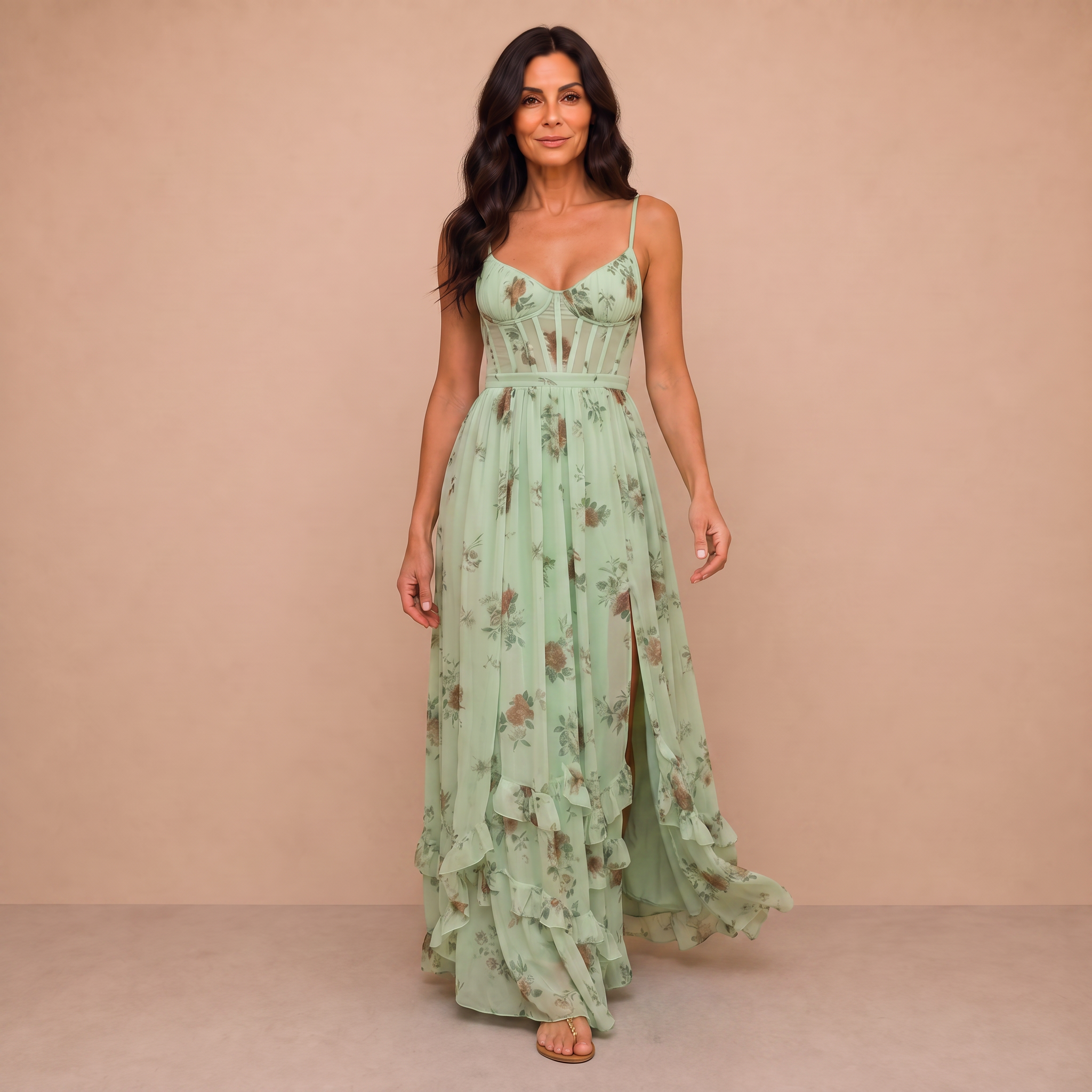 VIOLETTA | Whisper Dress - Sage Green