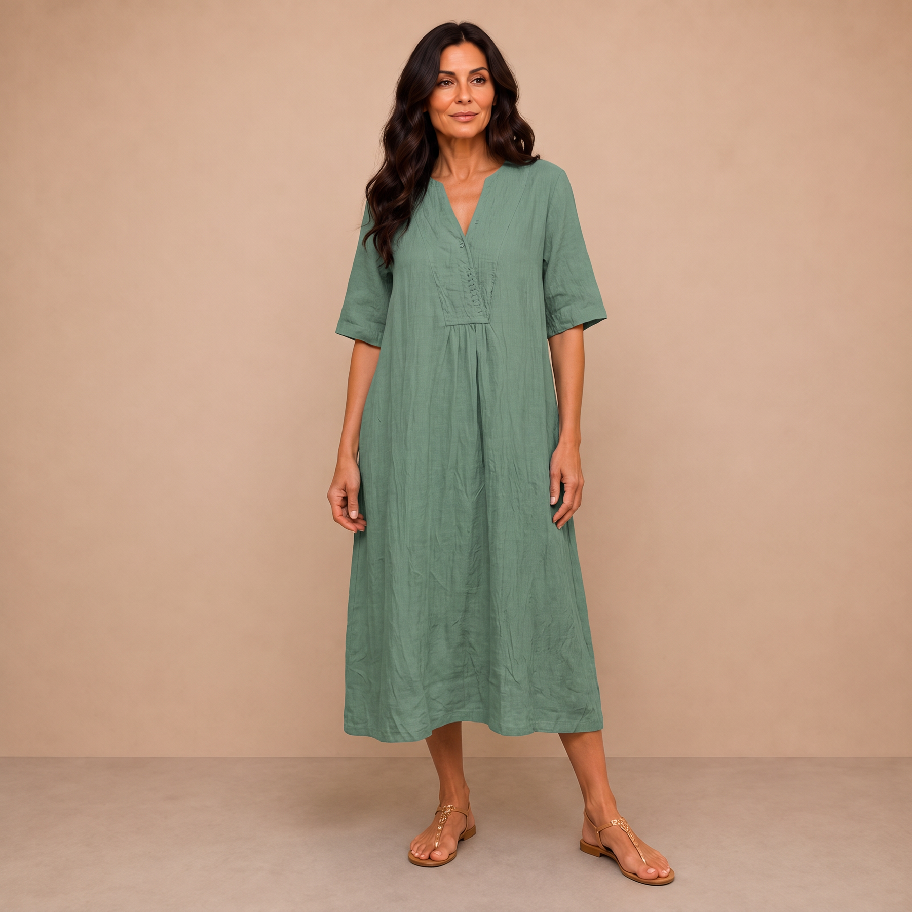 Silvana™ | Relaxed Textured Maxi Dress