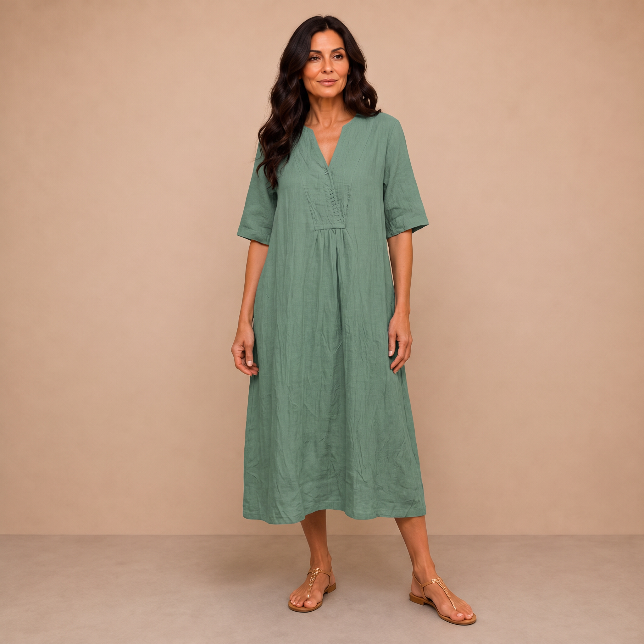 Silvana™ | Relaxed Textured Maxi Dress